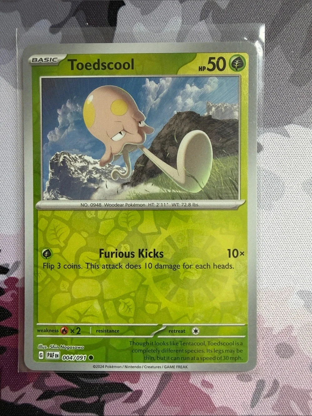 Toedscool Pokémon Card Mini Lot 🍄 | 2 Cards Reverse Holo ✨5/$25✨
